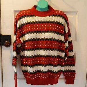 Vintage Southern Lady ugly Christmas sweater large